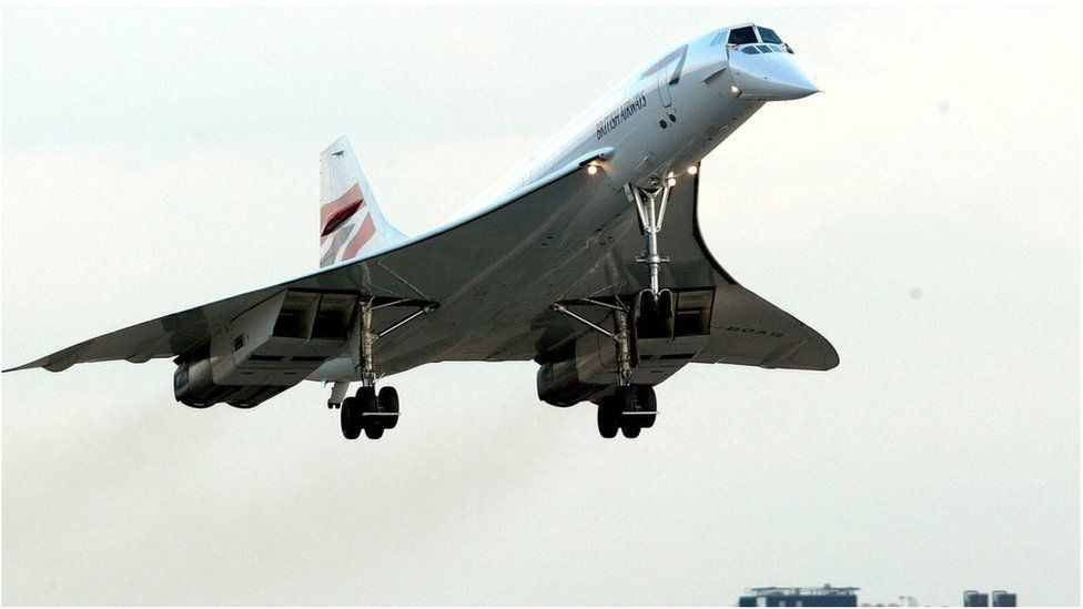 Concorde in flight