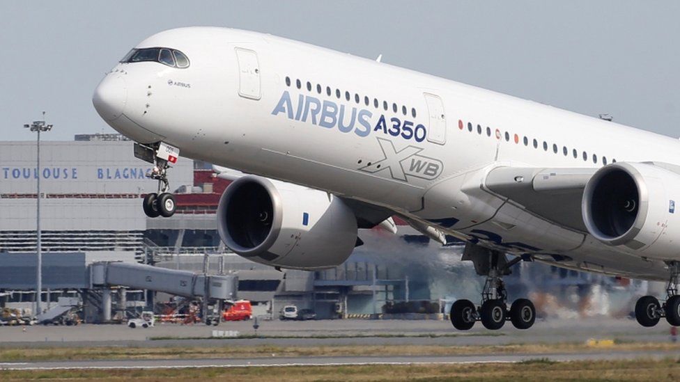Coronavirus: Plane-maker Airbus furloughs 3,200 staff - BBC News