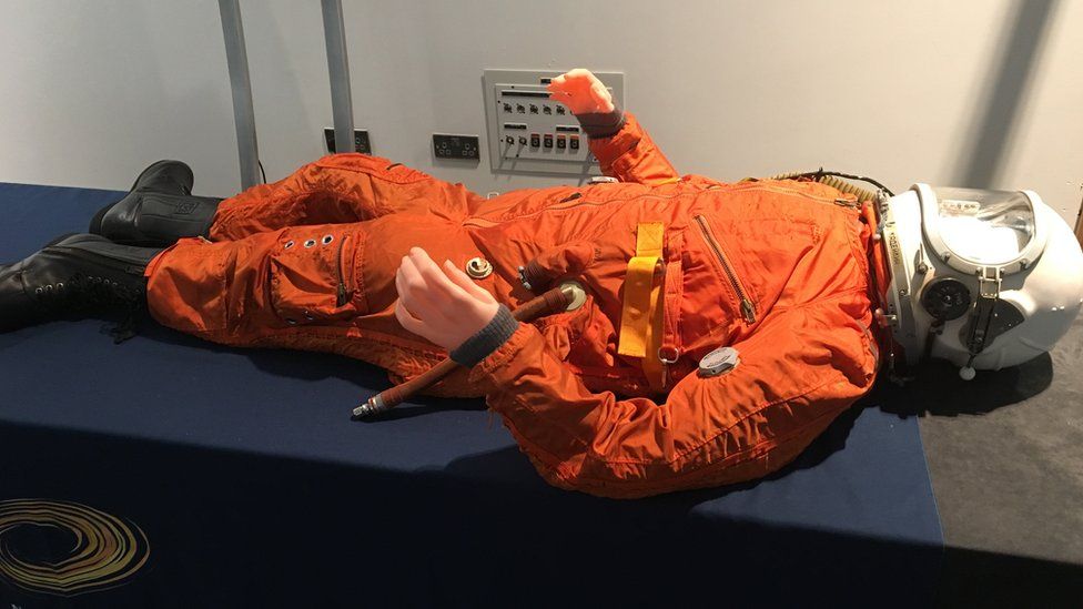 A dummy astronaut