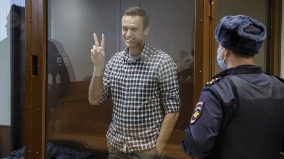 Россиянин Алексей Навальный предстал перед судом в Москве, Россия