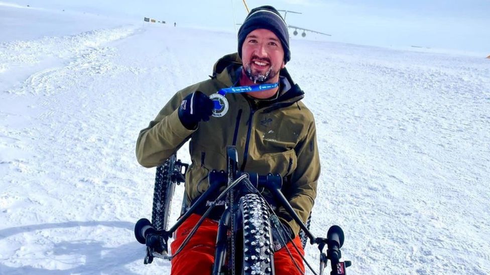 Darren Edwards in Antarctica