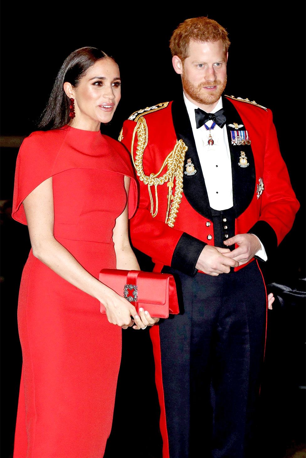 The Duke and Duchess of Sussex arrive to attend The Mountbatten Festival of Music at the Royal Albert Hall