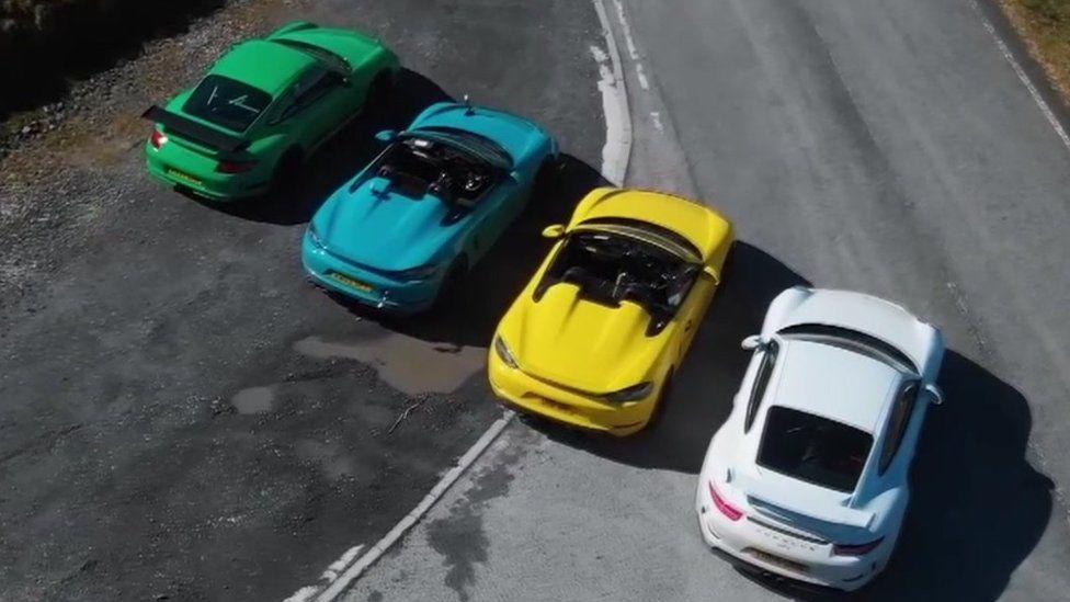 David Murray and Timur Khayrov filmed themselves driving in Porsches