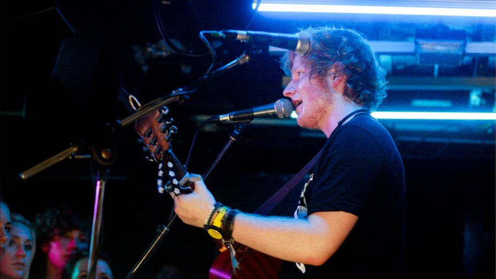Ed Sheeran plays at Moles in Bath