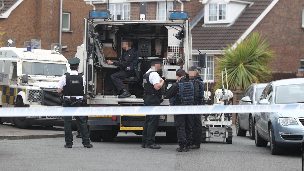 Pipe bomb found during security alert in Newtownabbey BBC News