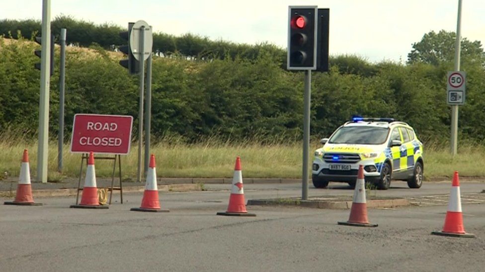 Police presence at the lay-by scene