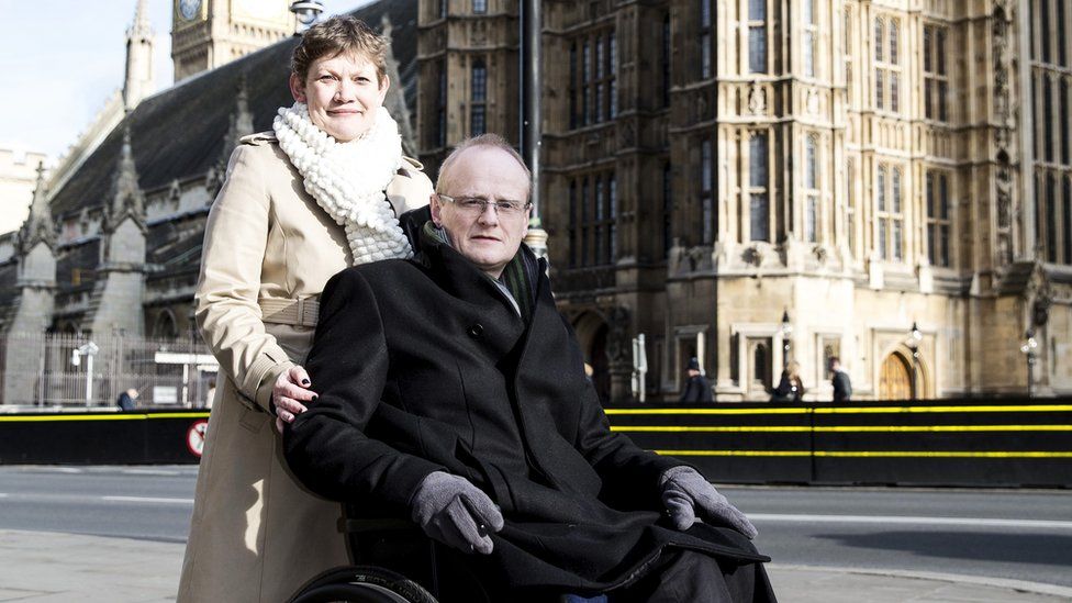 Katy and Mark Styles outside parliament