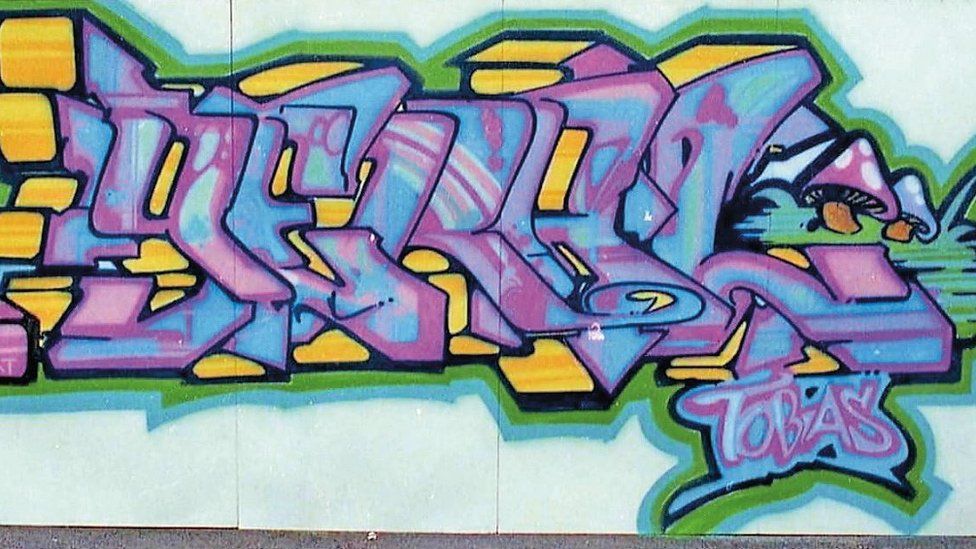 Graffiti painted by Goldie