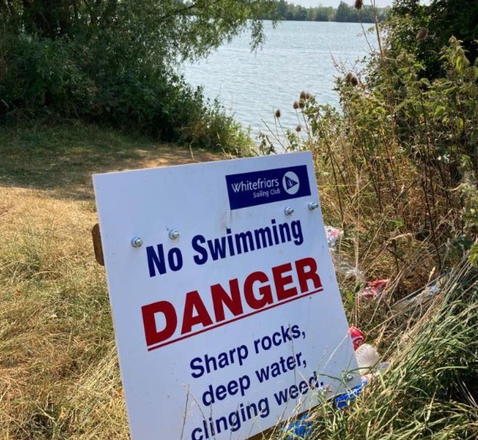 Sign at Cotswold Water Park