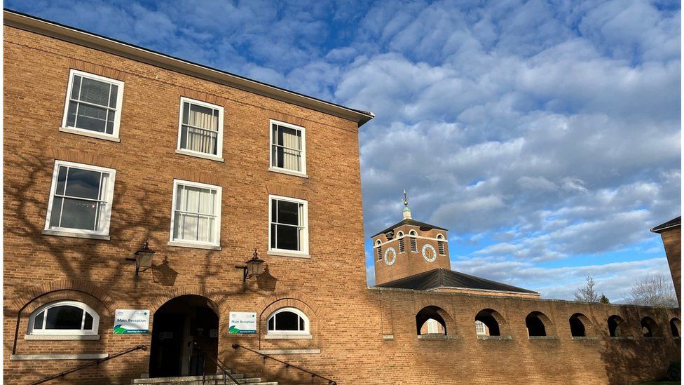 A photo of the County Hall building