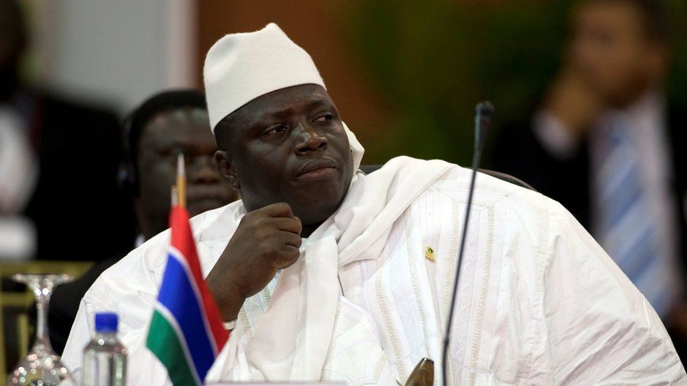 Gambia"s President Al Hadji Yahya Jammeh attends the plenary session of the Africa-South America Summit on Margarita Island September 27, 2009