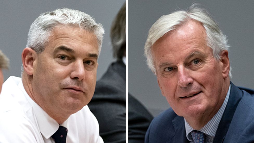 Stephen Barclay and Michel Barnier
