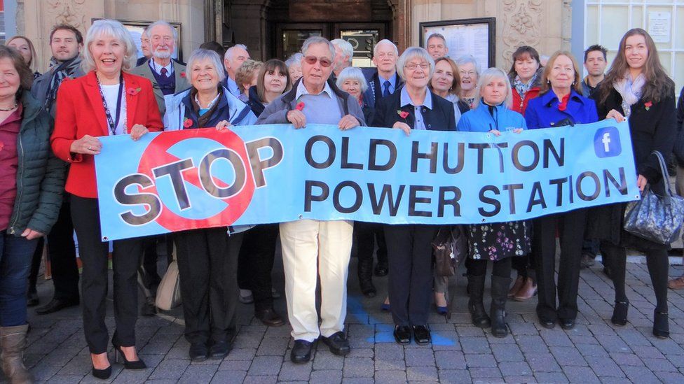 Old Hutton Residents Gather Outside Kendal Town Hall