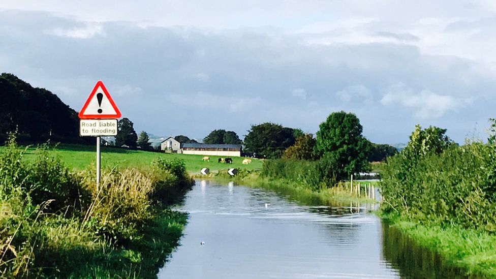 Flooded road