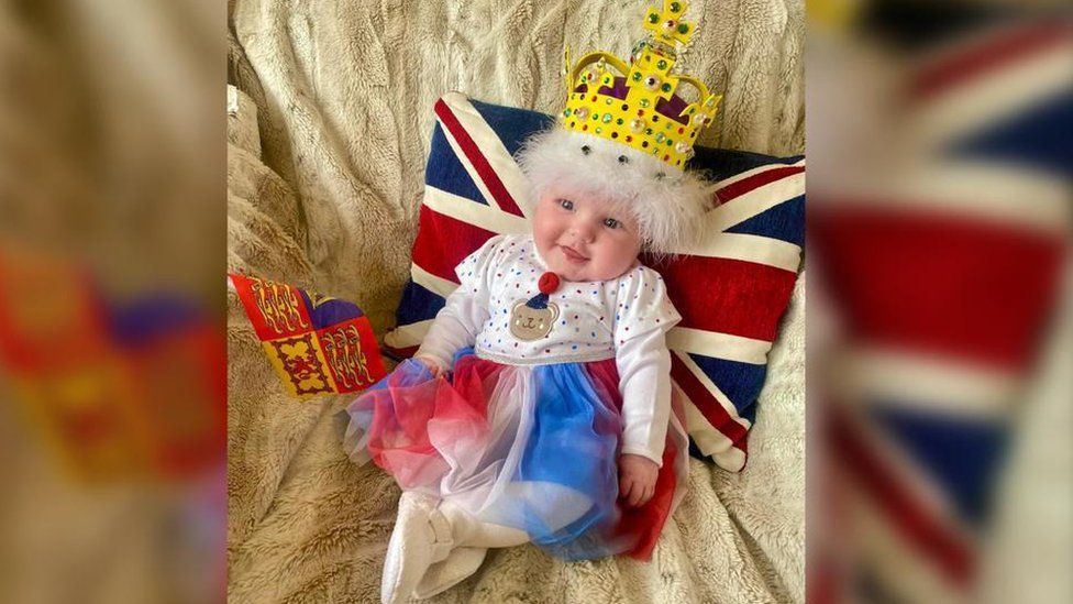 baby celebrating the coronation