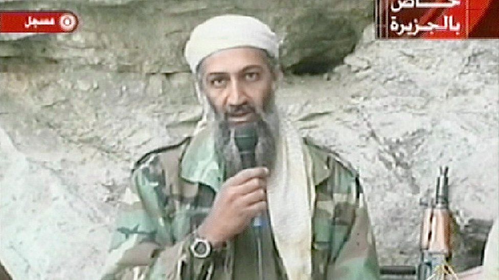 Osama Bin Laden video messages aired on Al-Jazeera TV in October 2001
