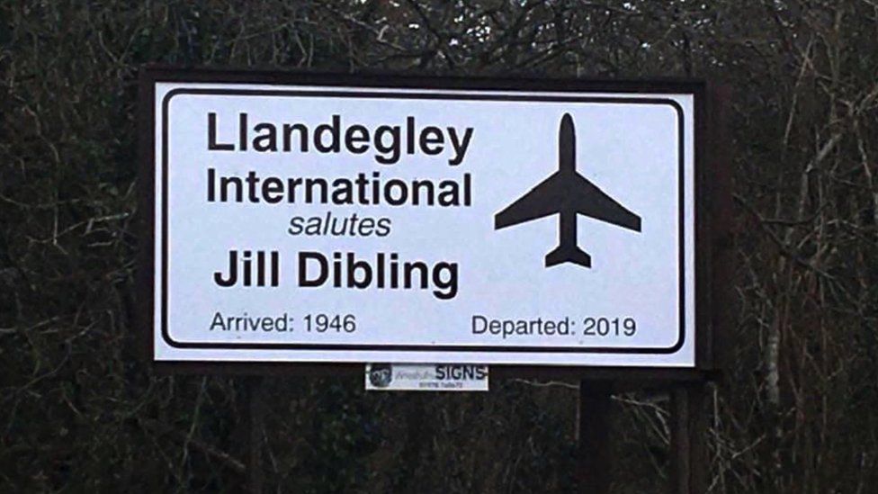 The sign changed for Jill Dibling
