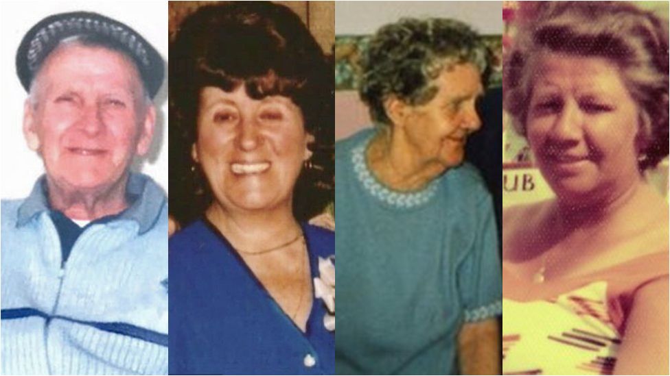 Stanley Bradford, June Hamer, Evelyn Jones and Edith Evans