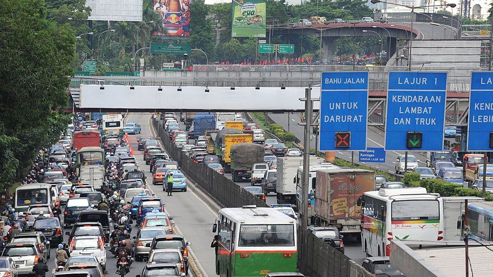 Uncensored Porn On Billboard Jakarta - Indonesian arrested for streaming porn on billboard - BBC News