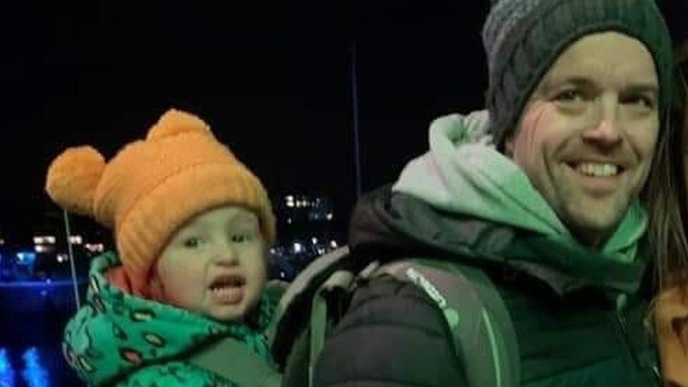 Sophie Martyn, 3, and her father Lee in 2019