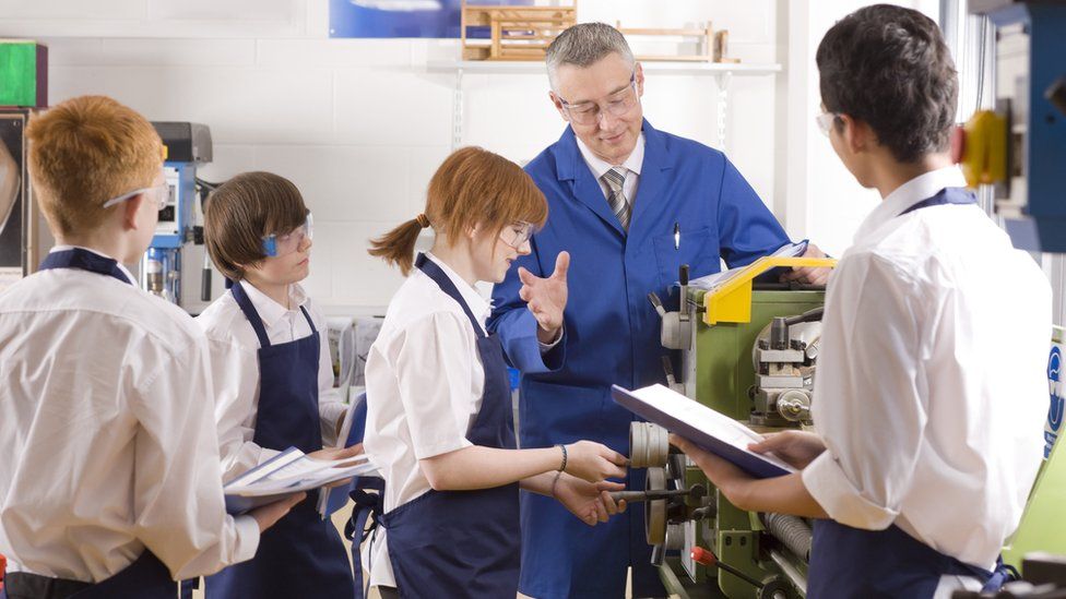 Technical schools 'half full and perform less well' - BBC News