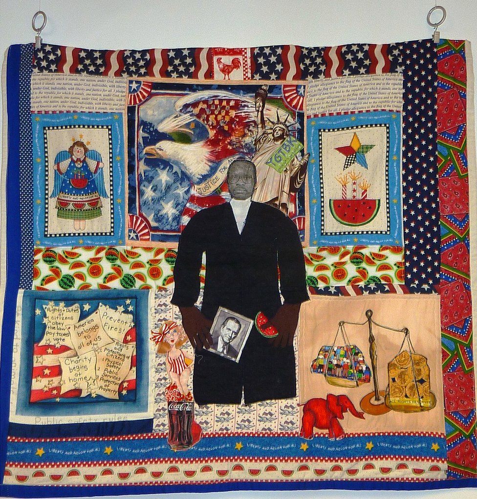 Here come the judge, a quilt by Nedra Bonds