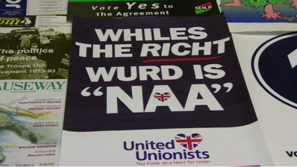 Ulster -Scots anti agreement poster