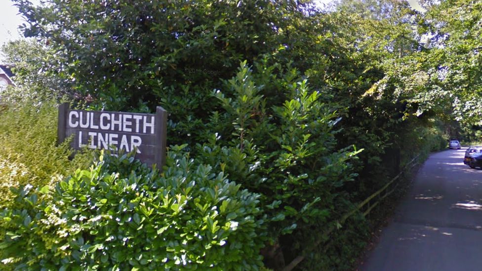 A Google Maps representation  amusement   a motion   speechmaking  'Culcheth Linear'