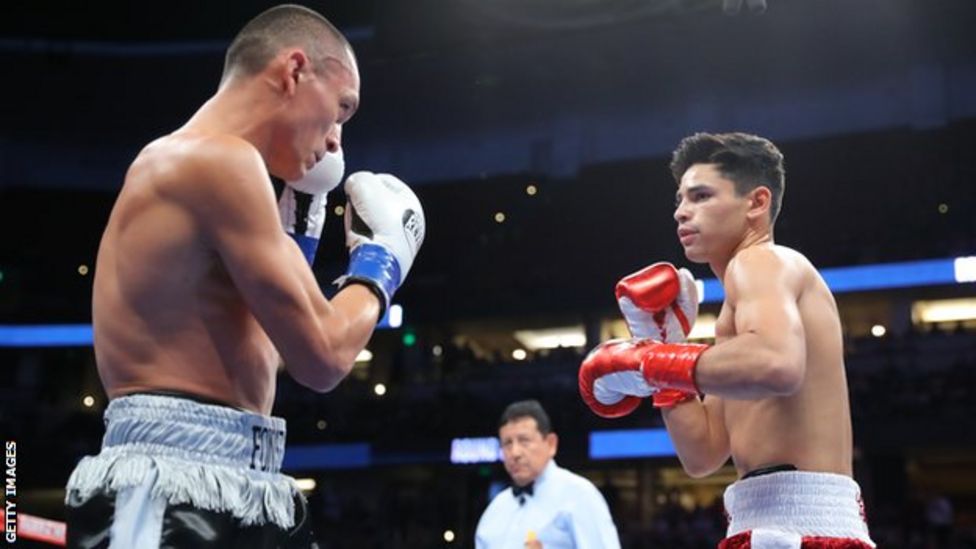 Ryan Garcia beats Francisco Fonseca in 80 seconds - BBC Sport