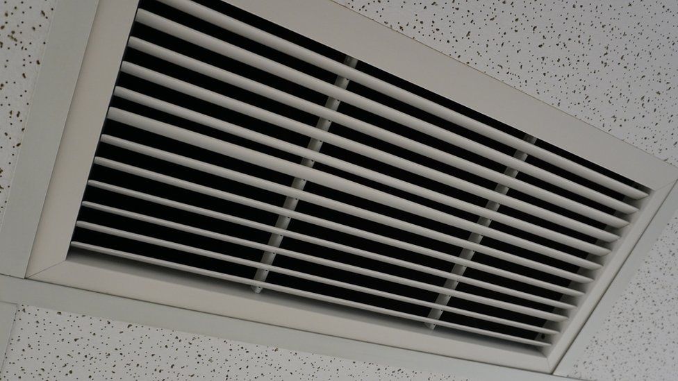 An office air vent