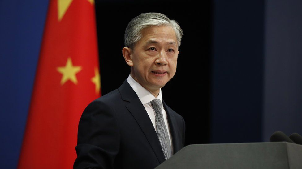 China foreign ministry spokesman Wang Wenbin at a press conference on 23 July