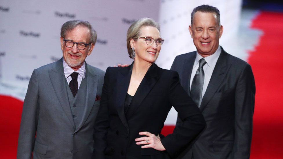 Steven Spielberg, Meryl Streep and Tom Hanks