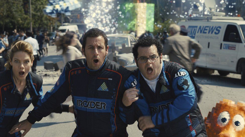 Pixels opens at top of UK box office - BBC News