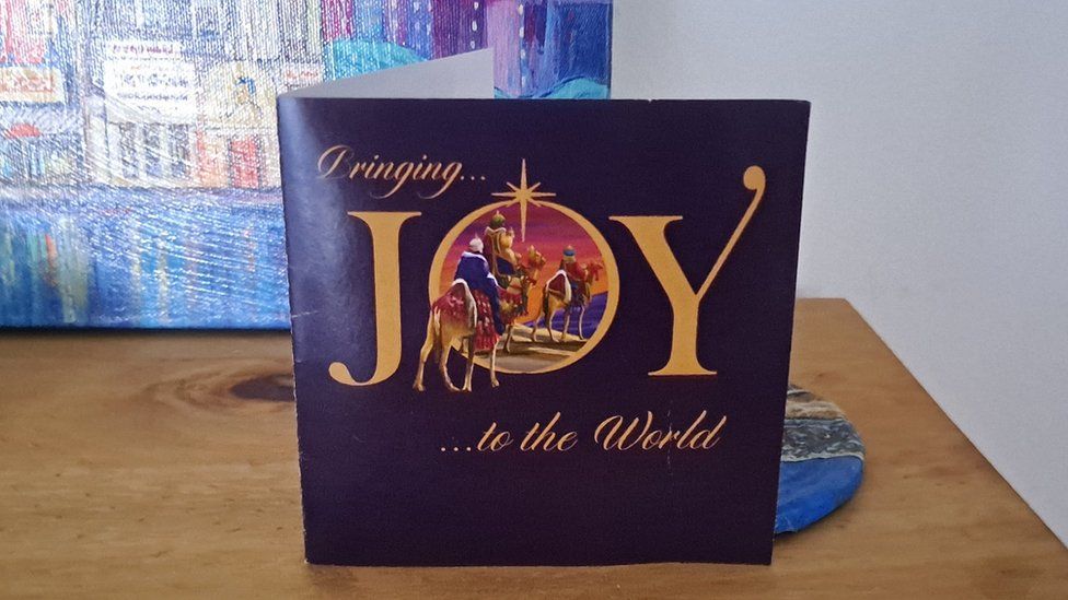 Christmas card arrives in may after royal mail delay bbc news