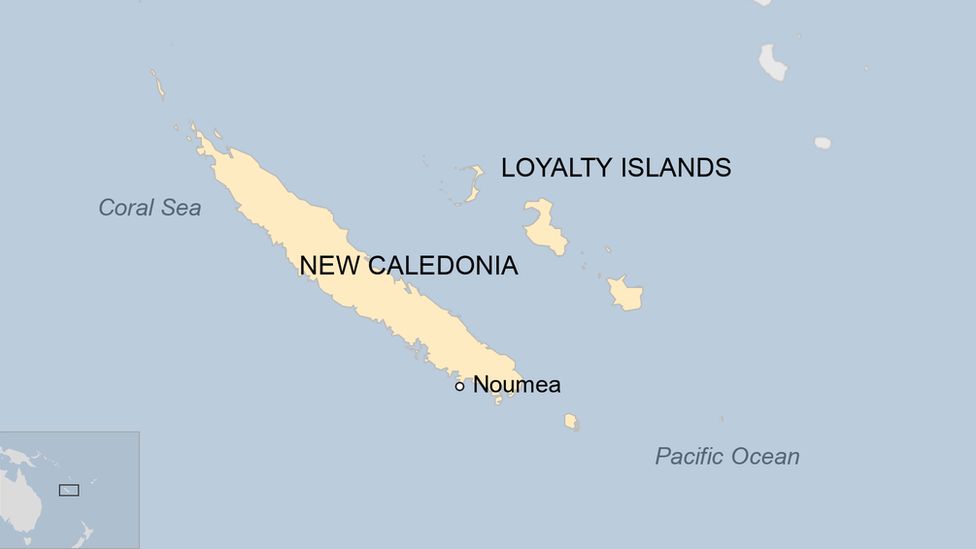 map of New Caledonia