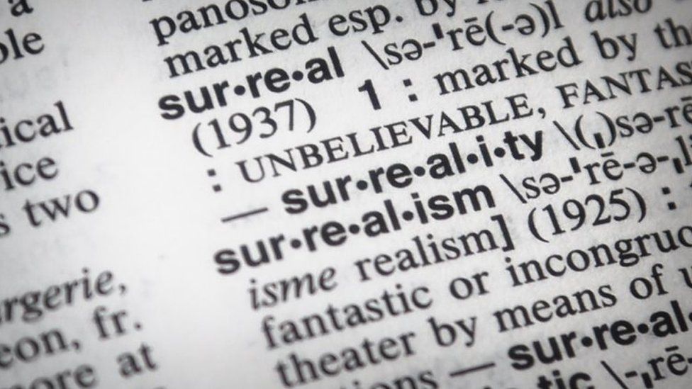 «Сюрреалистичная» запись в словаре Merriam-Webster.