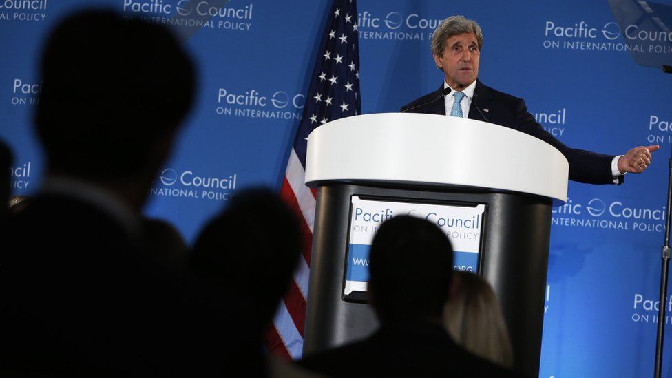 John Kerry speaks in LA