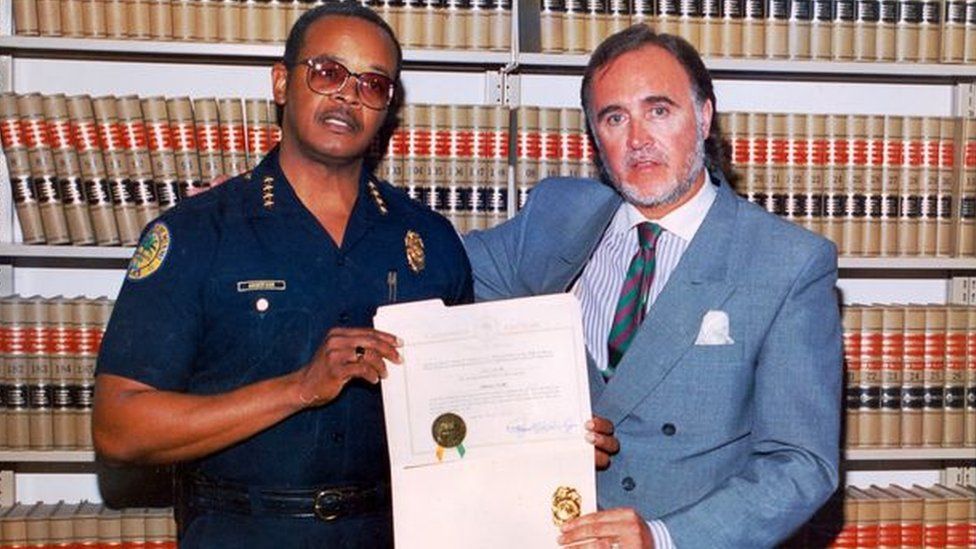 Billy Sutton was made an honorary colonel by Miami Police in 1989