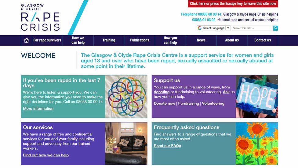 Rape Crisis Glasgow website