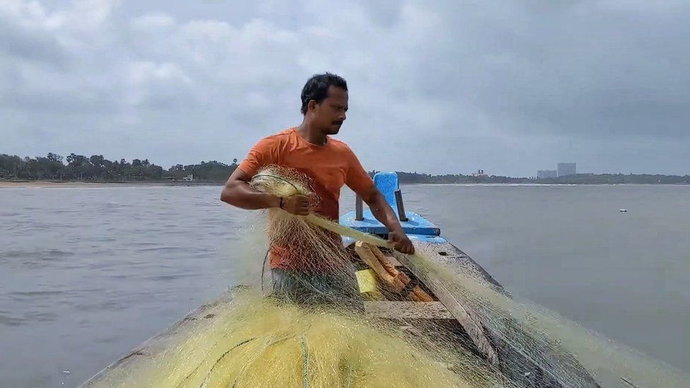 Darshan Kini seen fishing