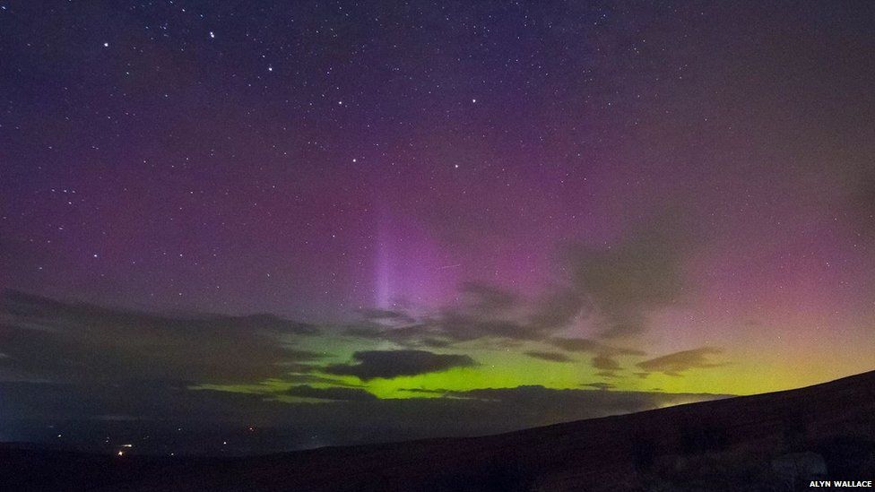 Northern Lights over the Brecon Beacons