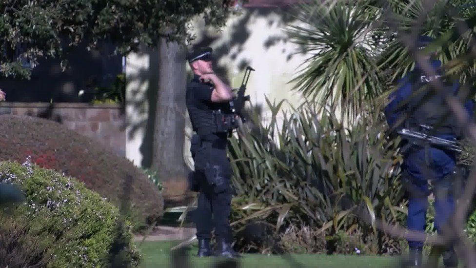 Man and woman arrested after Jersey Millbrook Park armed search BBC News