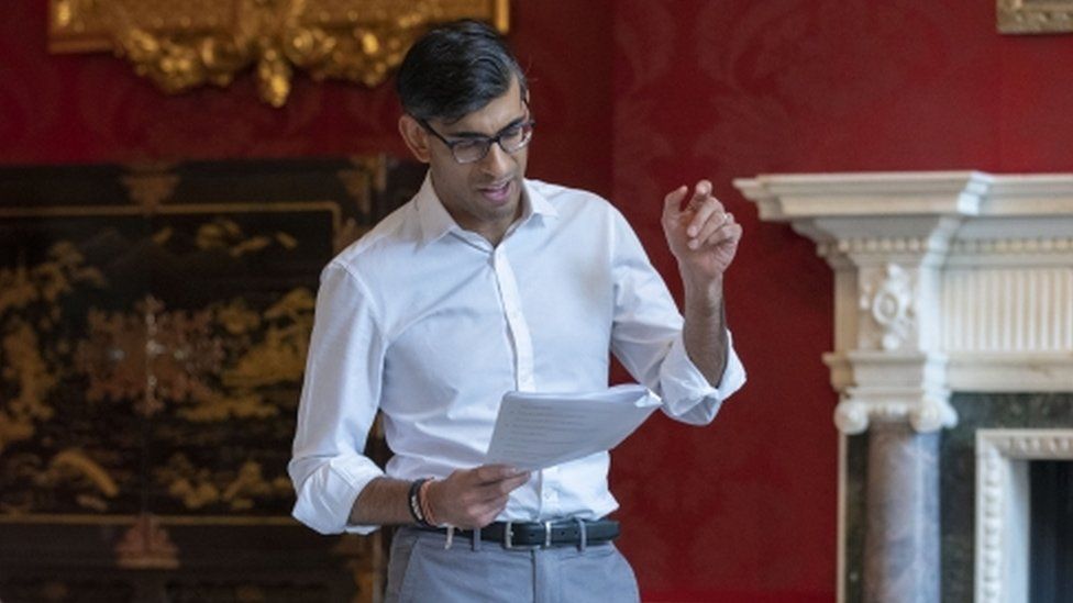 Rishi Sunak preparing for Budget speech