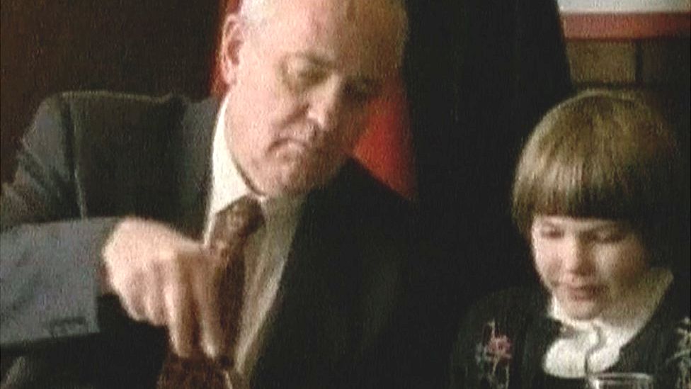 Mr Gorbachev and his granddaughter