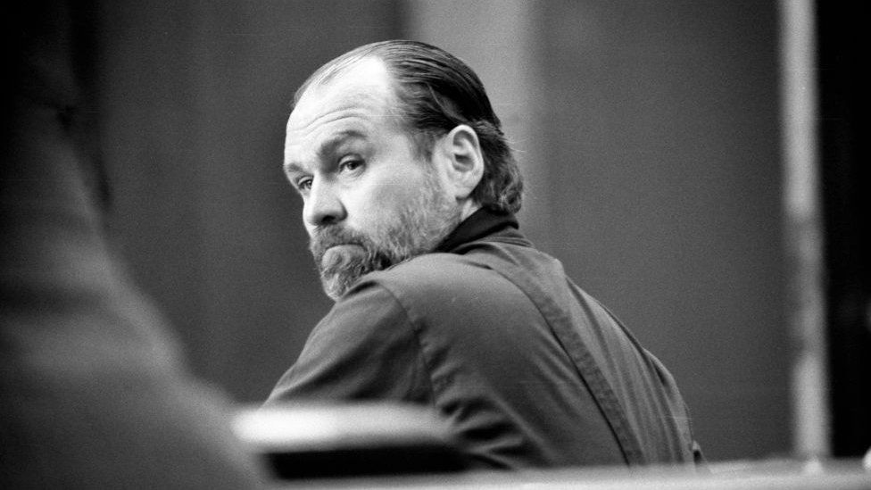 Carl Andre in court during his murder trial