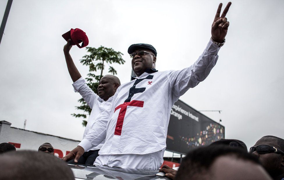 Congolese main opposition figures, leader of the Union for Democracy and Social Progress (UDPS), Felix Tshisekedi