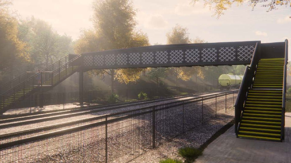 An artist's impression of the Lostwithiel bridge