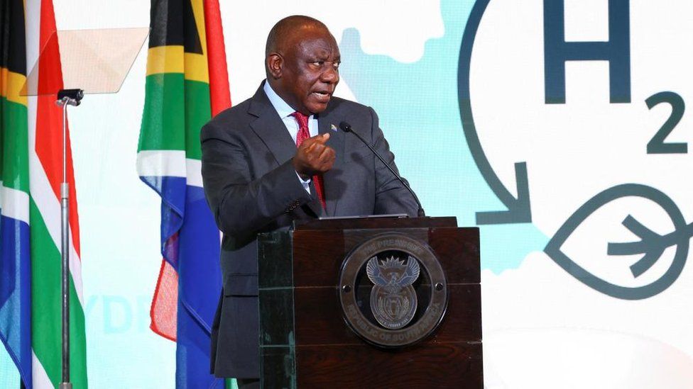 South African President Cyril Ramaphosa