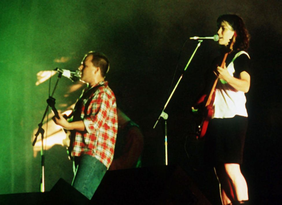 The Pixies on stage in 1990
