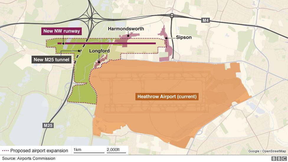 Heathrow expansion Scottish government third runway plan BBC News
